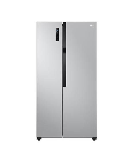 iShopping - LG No Frost Side by Side Refrigerator 15 Cu Ft Silver (GCFB507PQAM)