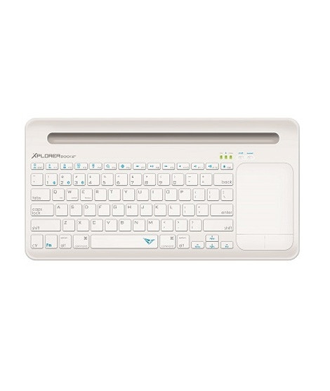 iShopping - Alcatroz Xplorer Dock 2 Bluetooth Keyboard White/Light Grey