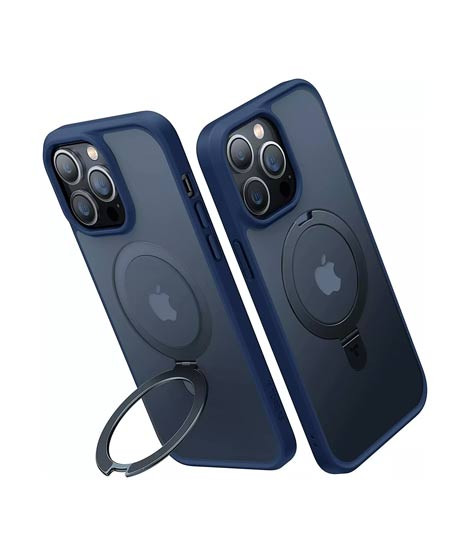 iShopping - Torras UPRO OStand Shockproof Case For iPhone 13 Pro Dark Blue (AMT-6195)