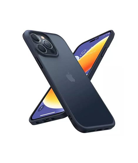 iShopping - Torras Guardian Translucent Matte Case For iPhone 14 Pro Max Black (AMT-6279)