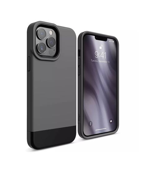 iShopping - Elago Glide Armor Shockproof Case For iPhone 13 Pro Max Dark Gray/Black (AMT-6347)