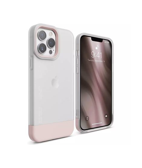 iShopping - Elago Glide Armor Shockproof Case For iPhone 13 Pro Max Clear/Lovely Pink (AMT-6353)