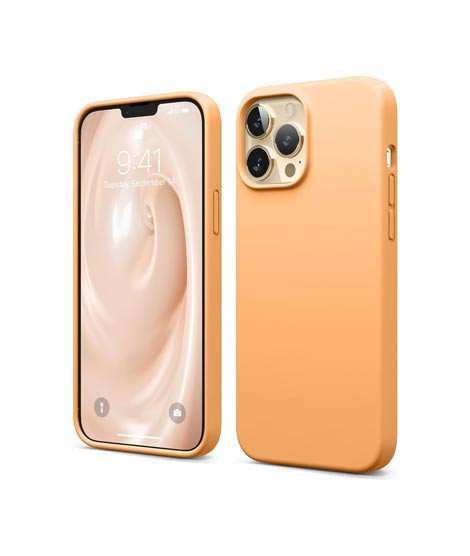 iShopping - Elago Liquid Silicon Shockproof Case For iPhone 13 Pro Max Orange (AMT-6363)