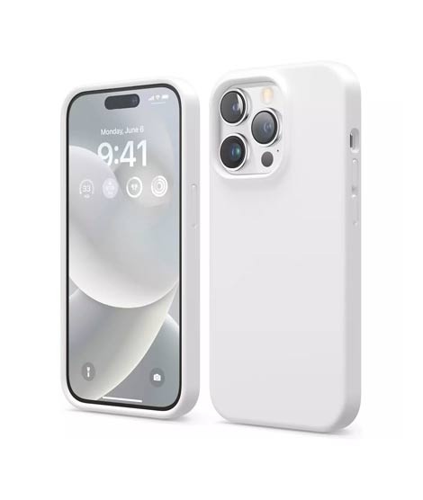 iShopping - Torras Liquid Silicone Shockproof Case For iPhone 14 Pro White (AMT-6728)