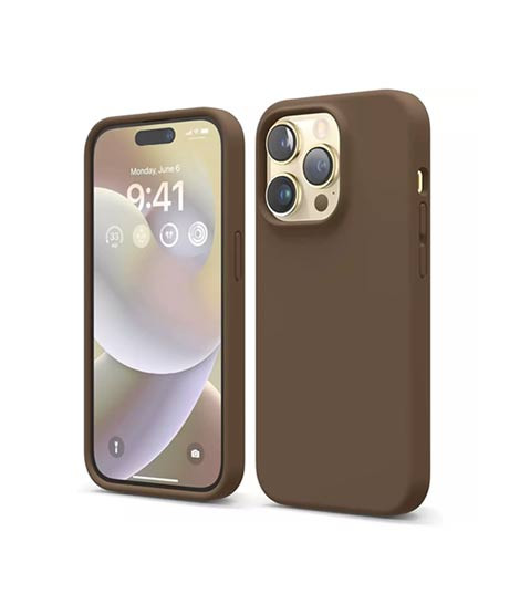 iShopping - Elago Liquid Silicon Shockproof Case For iPhone 14 Pro Max Brown (AMT-6732)