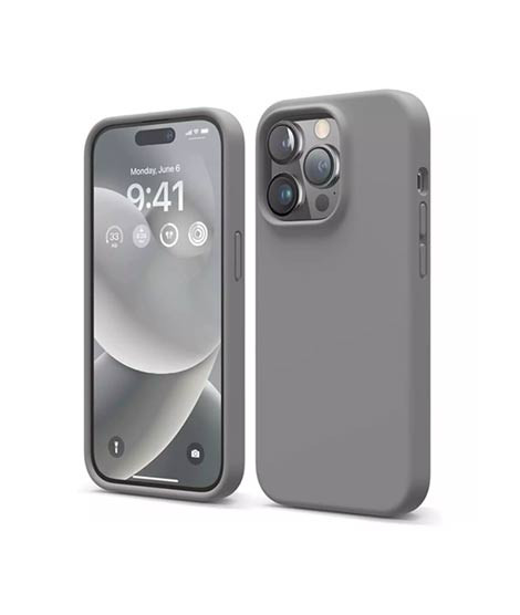 iShopping - Elago Liquid Silicon Shockproof Case For iPhone 14 Pro Max Dark Grey (AMT-6734)