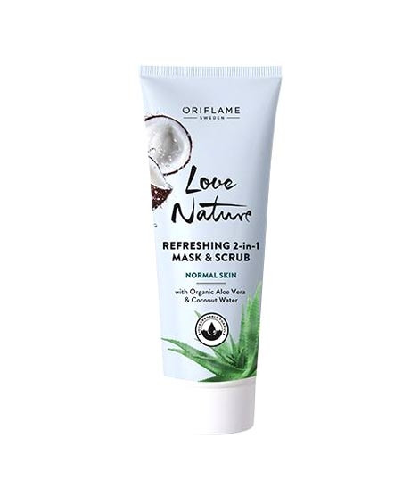 iShopping - Oriflame Love Nature Refreshing 2in1 Mask & Scrub 75ml (34822)