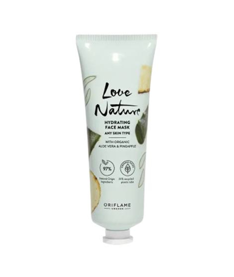 iShopping - Oriflame Love Nature Hydrating Face Mask With Organic Aloe Vera and Pineapple - 75ml (46072)
