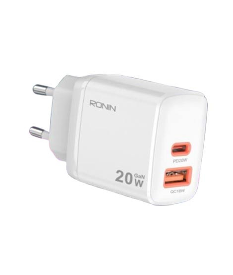 iShopping - Ronin 20W Gan Adapter White (R-6025)