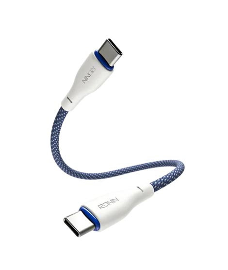 iShopping - Ronin Flexin Mini Type-C to Type-C Power Bank Cable Blue - (R-2060)