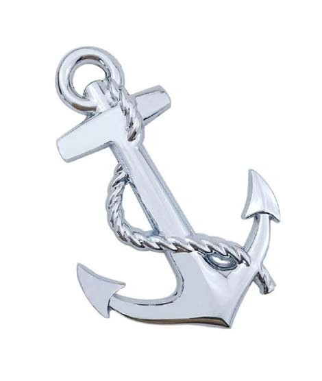 iShopping - M.Mart Anchor Design Metal Logo 3D Car Sticker