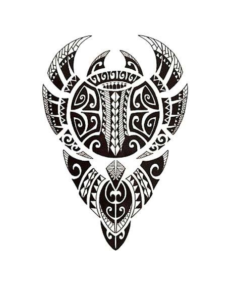 iShopping - M-Mart Polynesian Bull Temporary Tattoo Sticker