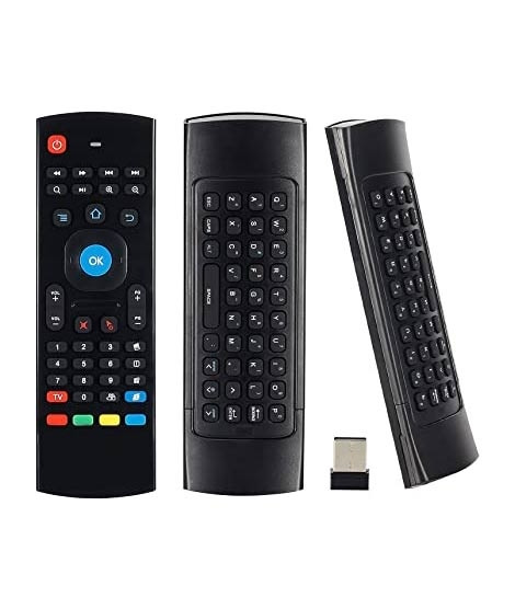 iShopping - M.Mart 2.4G Wireless Qwerty Keyboard Remote Control For Smart TV (MX3)