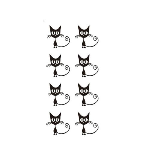 iShopping - M.Mart Black Cat Temporary Tattoo Sticker