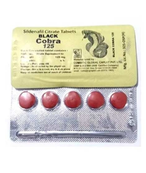 iShopping - Azhar Store Black Cobra Sildenafil Citrate Tablets 125mg