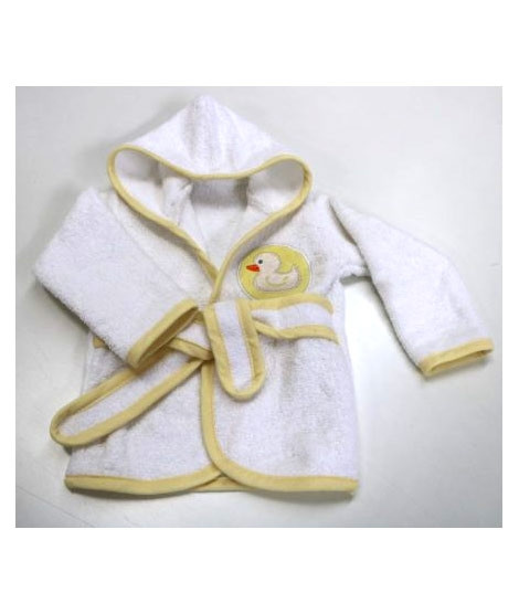 iShopping - Home N Baby Duck Design Baby Bathrobe White / Yellow