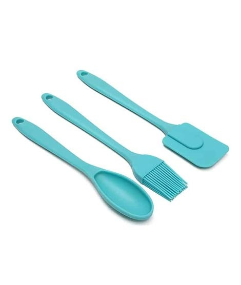 iShopping - Easy Shop Silicone Spatula Brush and Spoon Set - Pack Of 3