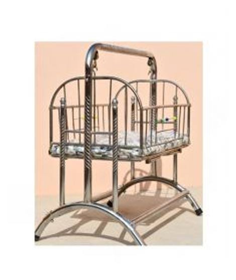 iShopping - Easy Shop New Born Baby Chrome Swing Cradle