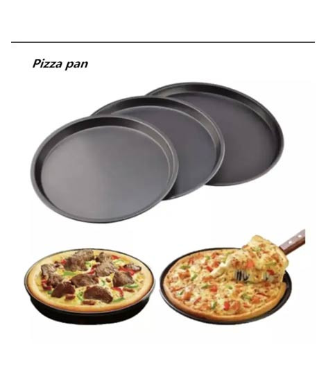 iShopping - Easy Shop Round Pizza Plate Pan - Set of 3 Pcs