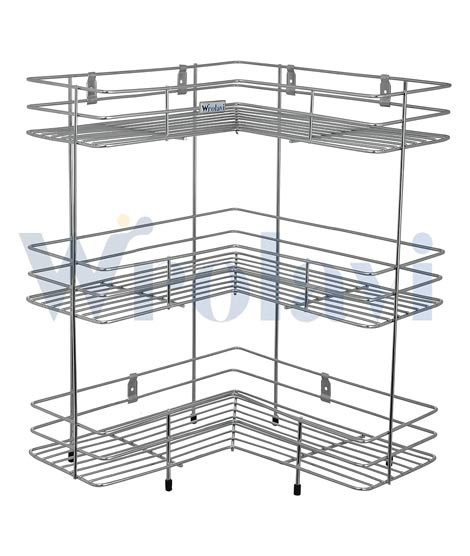 iShopping - Easy Shop 2 and 3 Layer Corner Metal Rack