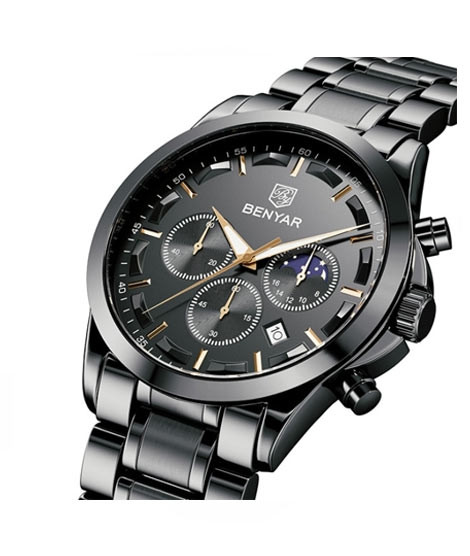 iShopping - Benyar Chronograph Exclusive Men's Watch Black (BY-1242)