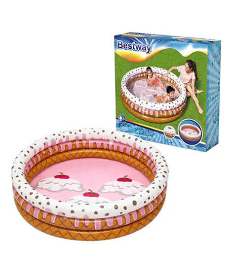 iShopping - Bestway Inflatable Ice Cream 3 Ring Pool (51144)