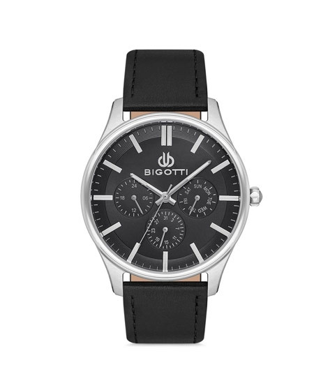 iShopping - Bigotti Milano Leather Men's Watch Black (BG.1.10102-2)