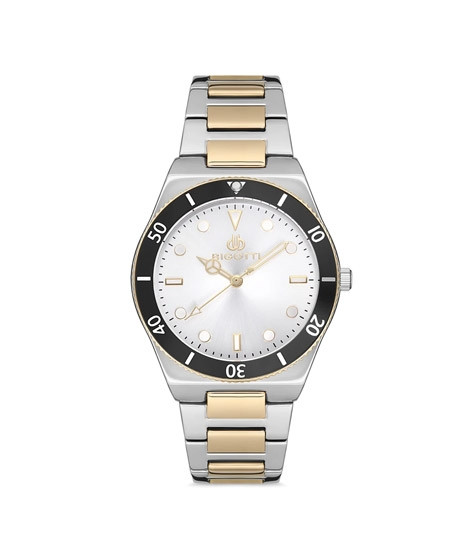 iShopping - Bigotti Milano Stainless Steel Women's Watch Silver Gold (BG.1.10104-3)