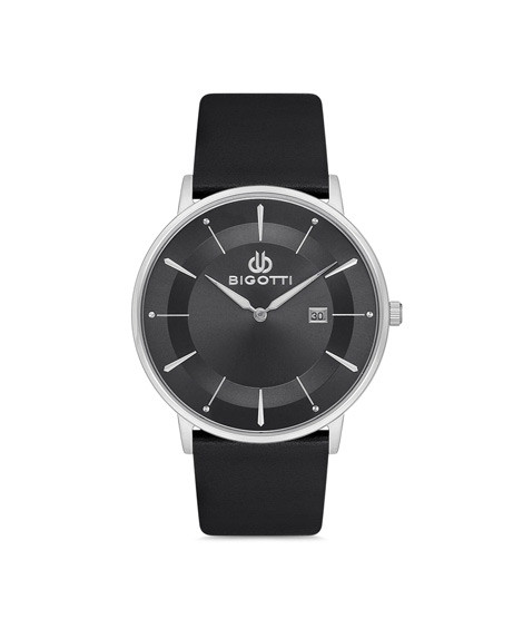 iShopping - Bigotti Milano Leather Men's Watch Black (BG.1.10123-2)