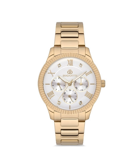 iShopping - Bigotti Analog Stainless Steel Women's Watch Golden (BG.1.10134-3)