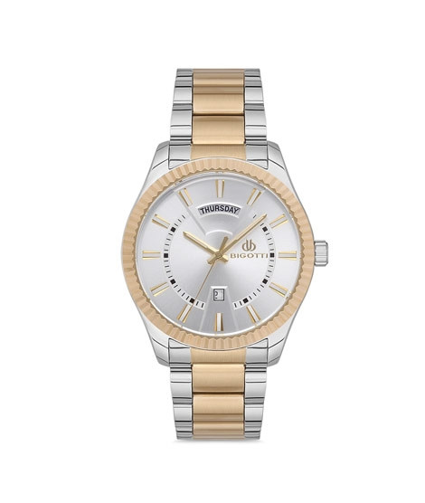 iShopping - Bigotti Analog Stainless Steel Men's Watch Two Tone (BG.1.10138-5)