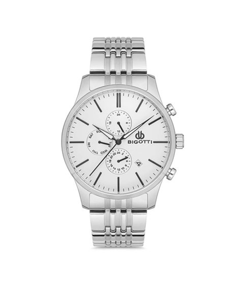 iShopping - Bigotti Stainless Steel Men's Watch Silver (BG.1.10153-1)