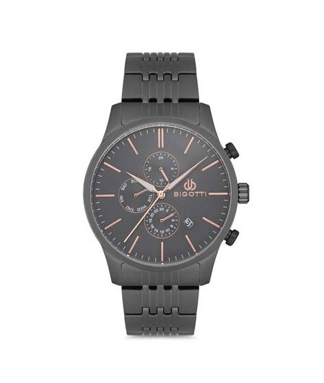 iShopping - Bigotti Stainless Steel Men's Watch Black (BG.1.10153-4)