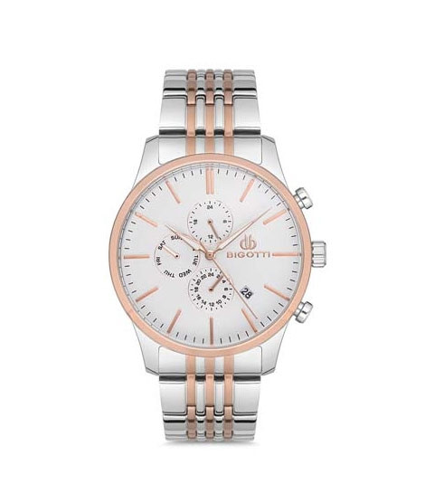 iShopping - Bigotti Stainless Steel Men's Watch Two Tone (BG.1.10153-5)