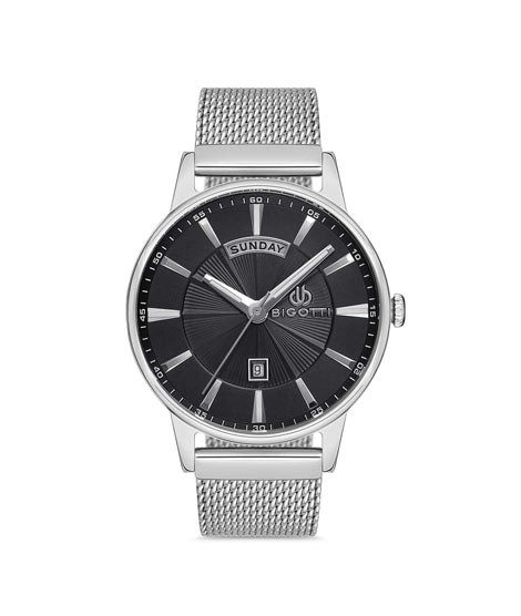 iShopping - Bigotti Stainless Steel Men's Watch Silver (BG.1.10161-2)