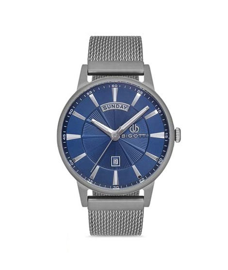 iShopping - Bigotti Stainless Steel Men's Watch Grey (BG.1.10161-5)