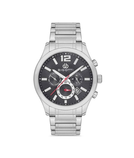 iShopping - Bigotti Stainless Steel Men's Watch Silver (BG.1.10166-2)