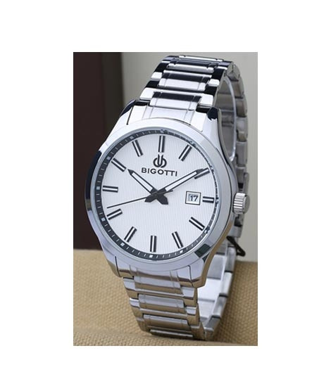 iShopping - Bigotti Stainless Steel Men's Watch Silver (BG.1.10167-1)