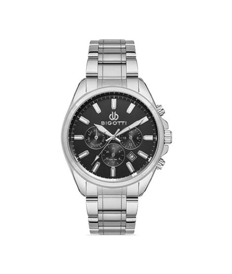 iShopping - Bigotti Stainless Steel Men's Watch Silver (BG.1.10328-2)