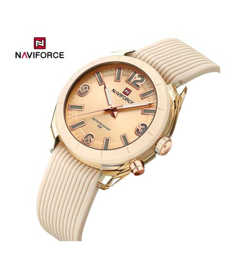 iShopping - Naviforce StreamLine Precssion Watch For Men Golden (NF-7103-2)