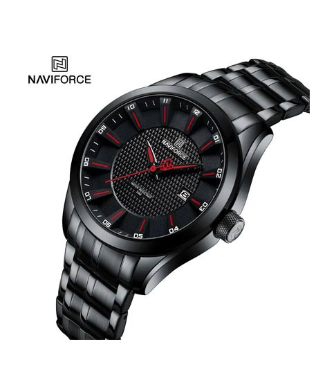 iShopping - Naviforce Executive Edition Watch For Men Black (NF-8032-2)