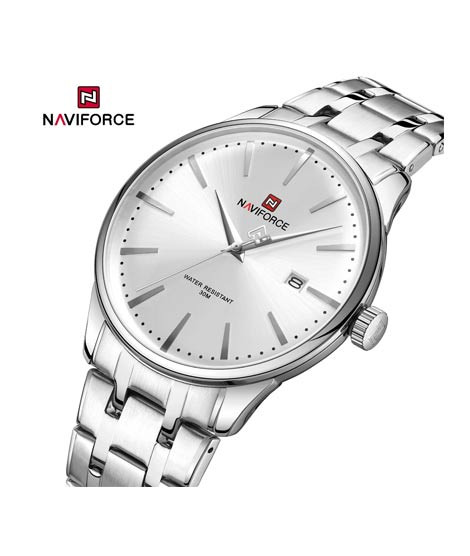 iShopping - Naviforce Gentle Flutter Edition Watch For Men Silver (NF-9230-1)