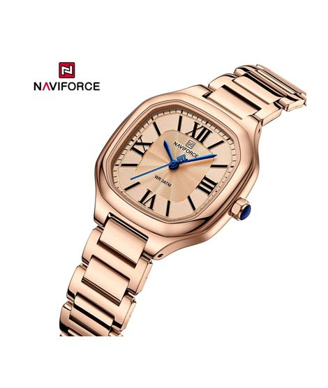 iShopping - Naviforce Femme Square Edition Watch For Women Gold (NF-5042-3)