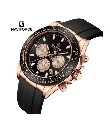 iShopping - Naviforce Flex Chrono Edition Watch For Men Black (NF-8054-4)
