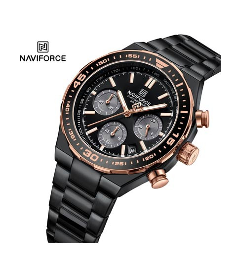iShopping - Naviforce Chrono Pioneer Watch For Men Black (Nf-8049-1)