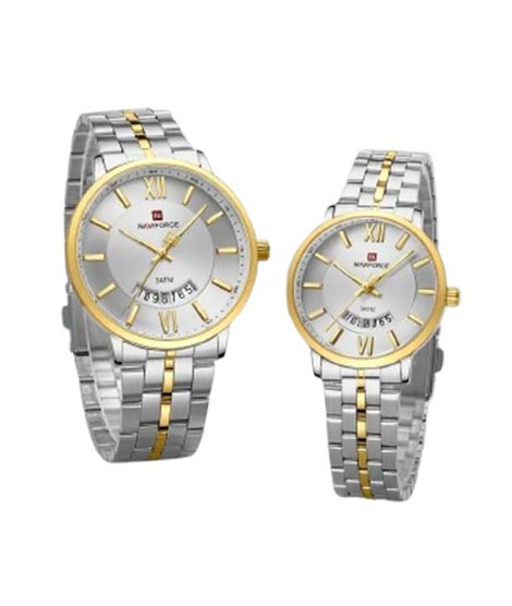 iShopping - Naviforce Affinity Pair Watch For Couple Two Tone (NF-9238C-7)