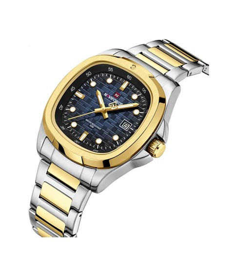iShopping - Naviforce Date Precision Watch For Men Two Tone (NF-9240-4)