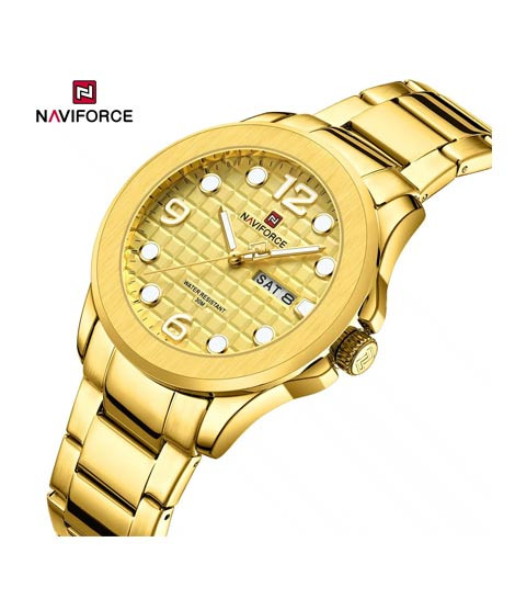 iShopping - Naviforce Luminox Watch For Men Golden (NF-9244-3)