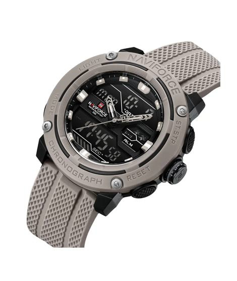 iShopping - Naviforce DualTech Watch For Men Grey (NF-7114-2)