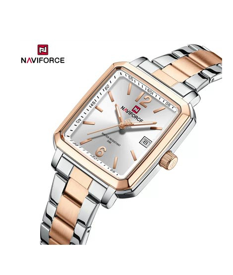 iShopping - Naviforce Square Class Edition Watch For Women Two Tone (NF-9252g-5)